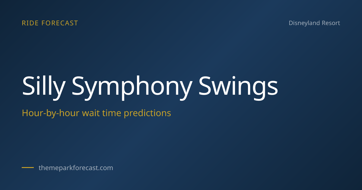 Silly Symphony Swings Wait Times & Best Time to Ride | Disneyland Resort